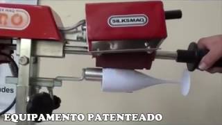 SILKSMAQ maquina de transfer machine Impressora Transfer Giro Laser em plastico acrilico isopor