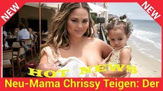 Neu-Mama Chrissy Teigen: Der Kampf ums perfekte Family-Foto!