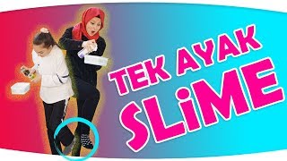 Tek Ayak Slime Challenge ? | Eğlenceli Slime - İSTEK VİDEO | Funny Video