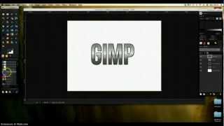 GIMP Tutorial - Text Effects (GIMP Effects: Alien Glow Effect, Metallic Effect)