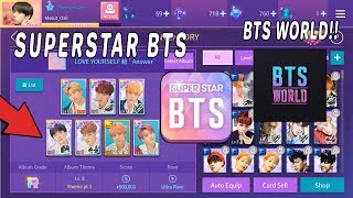 SUPERSTAR BTS GAMEPLAY ! + BTS WORLD HYPE AND MORE!