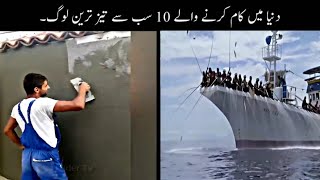 10 Most Fastest Workers In The World Urdu | دنیا میں کام کرنے والے تیز ترین لوگ | Haider Tv