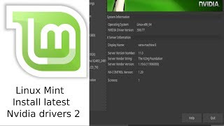 install latest nvidia drivers ubuntu mint part 2