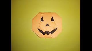 EASY ORIGAMI JACK'S LANTERN FOR HALLOWEEN FOR KIDS DIY 2020