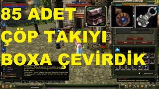 KNİGHT ONLİNE - VEGA - 85 ADET ÇÖP TAKI BOXA ÇEVİRDİK :)