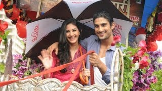 Prateik Babbar And Amyra Dastur Promoting Issaq With Special Baggi Ride