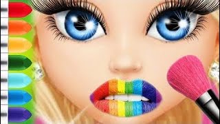 Забава Уход Макияж Цвета Дети Игры - Ребенок Играть И Учиться Парикмахерская Макияж Игры Девушка Мо