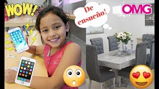 Un iPHONE 8 PLUS para mi HIJA de 7 AÑOS??!! + TERMINAMOS NUESTRO COMEDOR! VLOG #86