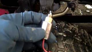 John Deere Kohler fuel leak from carburetor bowl solenoid