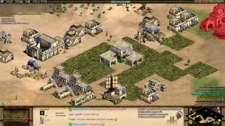 Aoe2 HD Stream: 4v4 Arabia (Byzantines, Archer Flush)