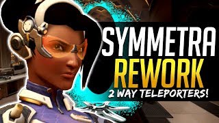 Overwatch NEW SYMMETRA REWORK - 2 Way Teleporter and more!