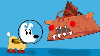 Приключение собачки Мимпи в космосе. mimpi мультик игра для детей