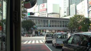 [Tokyo Bus Cab View] Toei Bus "Waseda 81" Waseda Univ. - Shibuya Station - Waseda Univ.