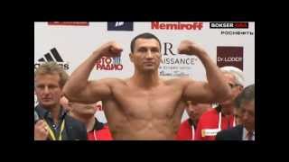 Weigh-in Klitschko vs Povetkin
