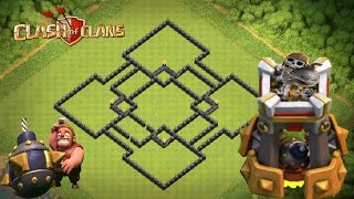 Clash Of Clans - BOMB TOWER!!  Epic TH9 WAR Base With Bomb Tower 2016! "NEW UPDATE"