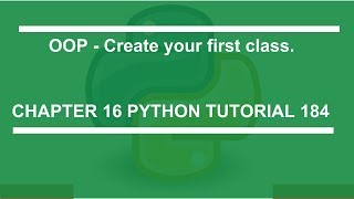 OOP Create Your First Class : Python tutorial 184