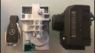 Ремонт блокиратора руля ELV mercedes W204 W212 W207 GLK