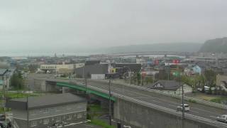 道の駅コンキリエから見る厚岸市街地・厚岸駅 @北海道厚岸町 Akkeshi Hokkaido