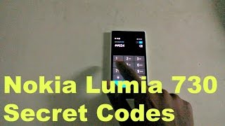 Nokia Lumia 730 Secret Codes