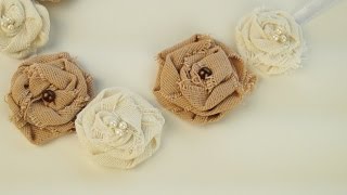 Цветок из ткани своими руками / Украшение