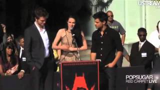 Kristen, Robert, and Taylor's Speech at the Walk of Fame!