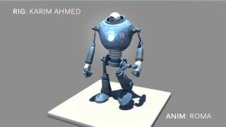 Robot walk cycle