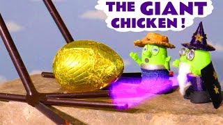 Funny Funlings Giant Chicken Surprise Kinder Egg Hunt - A fun kids story