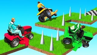 99% IMPOSSIBLE Lawnmower Test! (GTA 5 Funny Moments)
