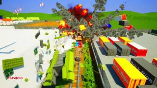 level crossing Realistic Crashes | Brick Rigs