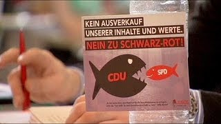 Germany's young SPD Social Democrats reject Merkel coalition