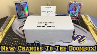 The Original Boombox January’s High-End Football Box Break - New Changes To The Boombox!