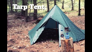 How to make a 2 man tent using a tarp  -  ( Tarp tent tutorial )
