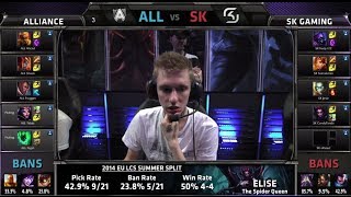Alliance vs SK Gaming | S4 EU LCS Summer 2014 Week 2 Day 2 | ALL vs SK W2D2 G1