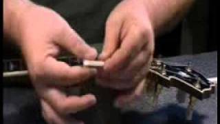 Luthier Richie Dotson Makes a Bone Nut for  Banjo Part 1 of 3