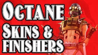*New* OCTANE - Skins, Finishers, Poses, and Frames CHARACTER REVEAL SHOWCASE Apex Legends