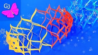 Как сделать Гирлянду из бумаги ❄ Поделки на Новый Год своими руками