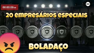 PES 2018 MOBILE - ABRIR MUITOS EMPRESÁRIOS, MAIS FIQUEI COM MUITA RAIVA