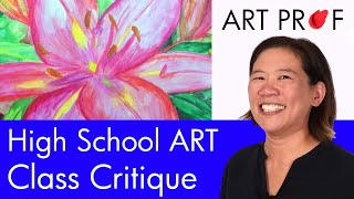 Art Professor Critiques a High School Art Class