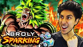 HYPE TRANSFORMING BROLY MOVIE BANNER SUMMONS! Dragon Ball Legends Full Power Broly Summon Gameplay