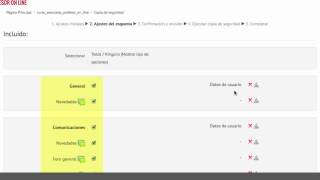 Crear una copia de seguridad (Moodle 2.6)