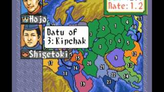 Genghis Khan II-New Scenario Mod for Sega Genesis-Play The Mongol Empire,Kamakura Shogun