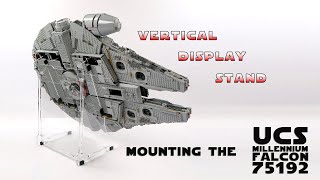 How to Display Your LEGO Star Wars 75192 UCS Millennium Falcon on an Angled Acrylic Display Stand