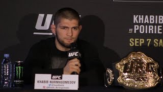 UFC 242 Press Conference: Khabib Nurmagomedov vs. Dustin Poirier - MMA Fighting
