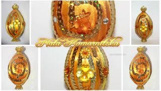 ПАСХАЛЬНОЕ ЯЙЦО  "золотое"  своими руками МК / EASTER EGG " Gold " own hands