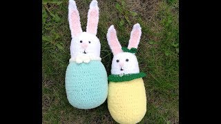 Милый и простой зайчик крючком мастер класс. Crochet bunny