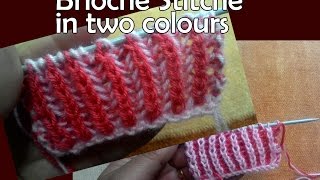 Double Colour Brioche stitche | Knitting Hindi |
