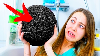 ГИГАНТСКАЯ ЧЕРНАЯ БОМБА ДЛЯ ВАННЫ!