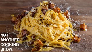 the EASY METHOD for making PERFECT SPAGHETTI CARBONARA