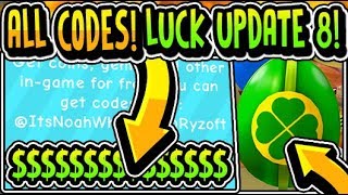 "?☘️ALL BALLOON SIMULATOR LUCK UPDATE 8 CODES 2019!!" ?Balloon Simulator LUCKY Update 8 (Roblox)