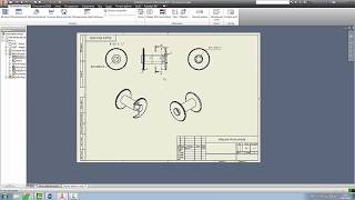 002 Autodesk Inventor Создание чертежа велосипедной втулки по 3Д модели